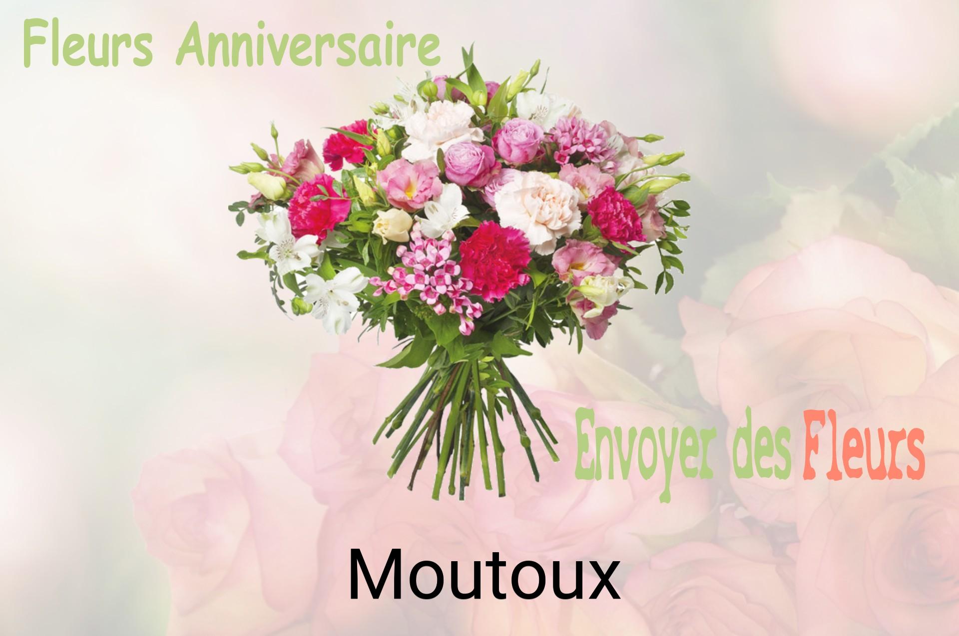Bouquet de fleurs d’anniversaire livré à Moutoux